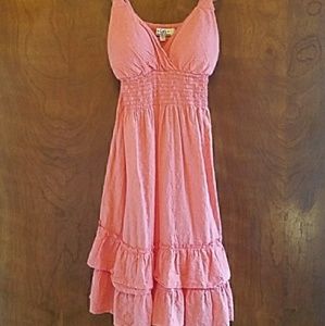 Flirty Coral summer dress. Perfect for spring